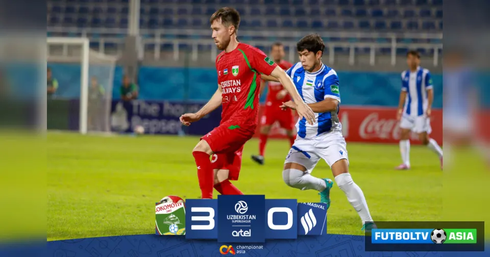 Superliga. "Lokomotiv" "Mashal"ni yirik hisobda taslim qildi, Abduxoliqovdan dubl