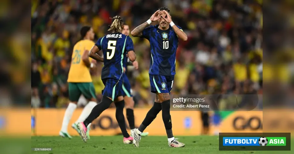 Braziliya o'rtoqlik o'yinida Avstraliya ustidan g'alaba qozondi, Rafinya gol urdi va jarohat oldi