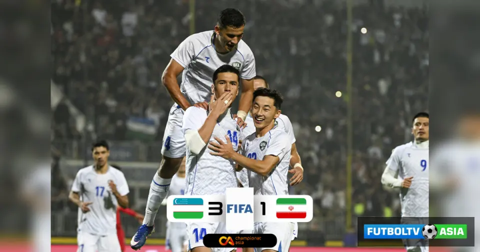 O'rtoqlik uchrashuvi. O'zbekiston Farg'onada Eronga 3 ta gol urdi, Shomurodovdan dubl