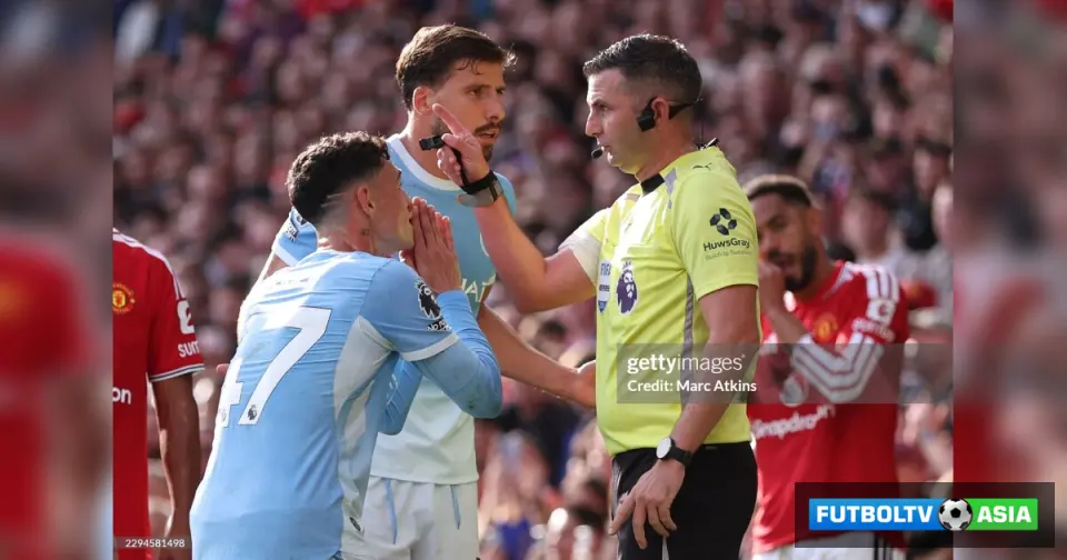 Manchester derbisida 2017 yildan buyon ilk bor qizil kartochka ko'rsatildi