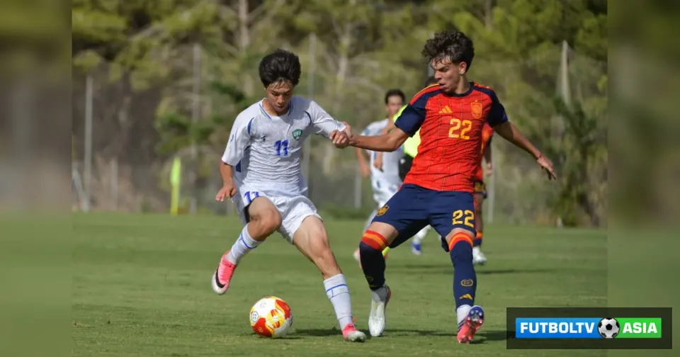 O'zbekiston U-17 terma jamoasi Ispaniyaga yirik hisobda imkoniyatni boy berdi